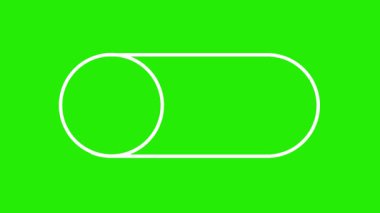 % 100 doğal organik ürün ikonu canlandırılmış ürün ikonu Vejetaryen doğal organik ürün izole edilmiş yeşil ekran 4k