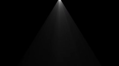 Beyaz ışık animasyonu sahne ışığı ışığı gökyüzünden gelen umut ışığını gösteriyor Croma 4k döngüsü.