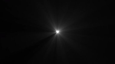 Beyaz ışık animasyonu sahne ışığı ışığı gökyüzünden gelen umut ışığını gösteriyor Croma 4k döngüsü.