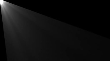 Beyaz ışık animasyonu sahne ışığı ışığı gökyüzünden gelen umut ışığını gösteriyor Croma 4k döngüsü.