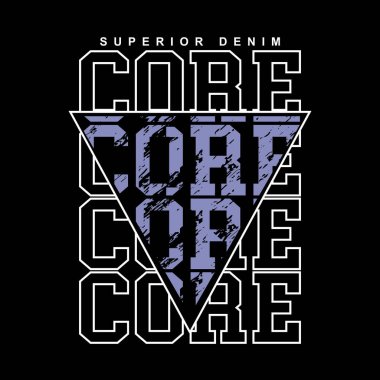 çekirdek üçgen çizgi etkisi grunge tasarım tipografi, vektör grafik illüstrasyon, t-shirtler ve diğerleri için