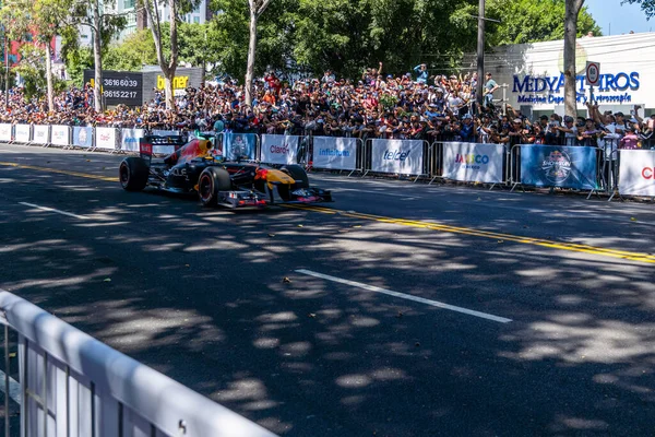 Guadalajara Mexico Październik 2022 Showrun Checo Perez Formuła Red Bull — Zdjęcie stockowe