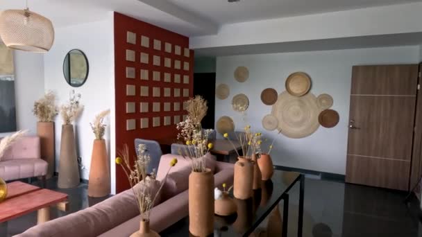 Dapur Modern Untuk Apartemen Kecil Desain Interior Modern Mexico Latin — Stok Video