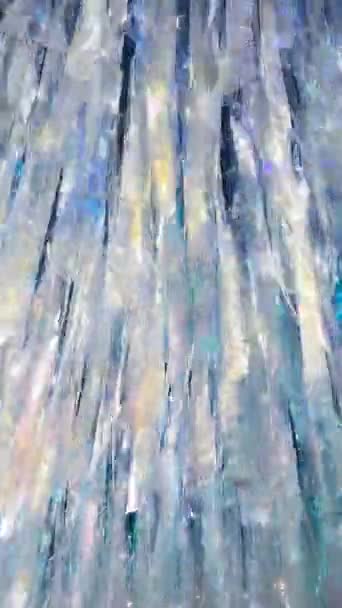 ガラスの形をした氷の質感を持つ抽象的な背景 — ストック動画