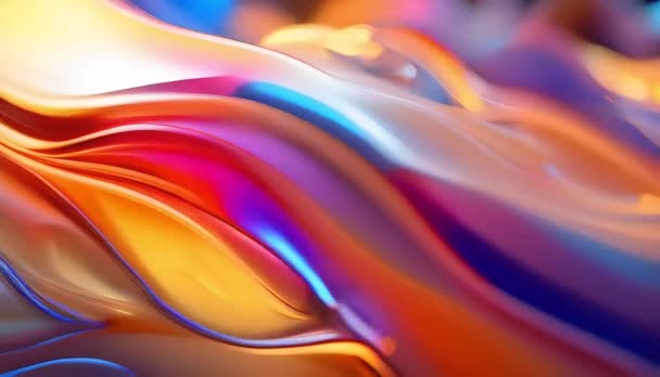 Arco Iris Colorido Brillante Gradiente Abstracto Movimiento Fondo — Vídeos de Stock
