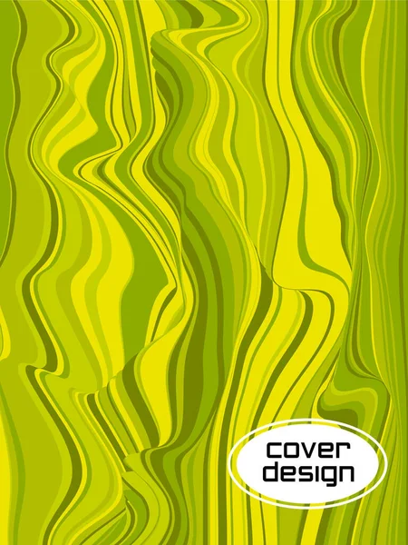 Colorful Wavy Stripes Halftone Stripes Texture Cover Page Layout Templates —  Vetores de Stock