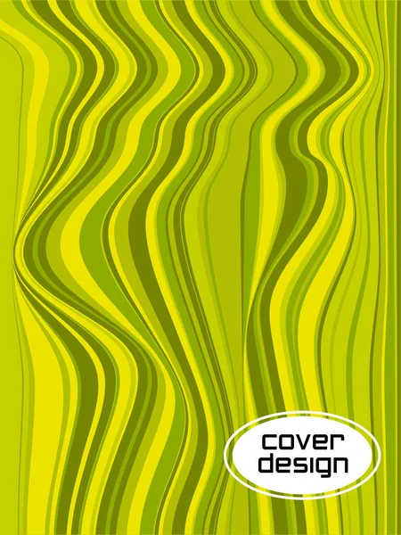 Colorful Wavy Stripes Halftone Stripes Texture Cover Page Layout Templates — Stockový vektor