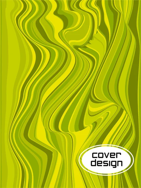 Rayas Onduladas Colores Plantillas Diseño Página Portada Textura Rayas Medio — Vector de stock