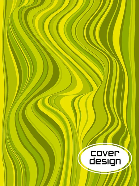 Rayas Onduladas Colores Plantillas Diseño Página Portada Textura Rayas Medio — Archivo Imágenes Vectoriales