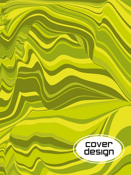 Kleurrijke Golvende Strepen Halftone Strepen Textuur Cover Pagina Lay Out — Stockvector