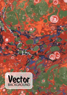 Watercolor pattern. Traditional Turkish technique. Painting on water, followed by paper prints