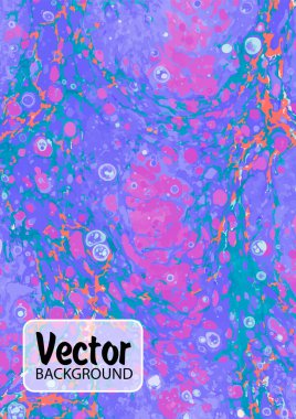 Watercolor pattern. Traditional Turkish technique. Painting on water, followed by paper prints