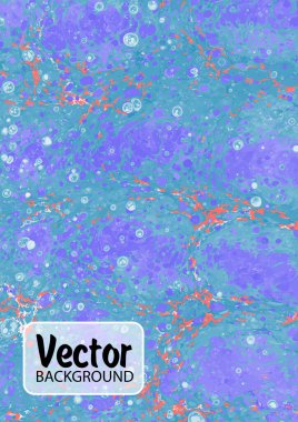 Watercolor pattern. Traditional Turkish technique. Painting on water, followed by paper prints