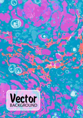 Watercolor pattern. Traditional Turkish technique. Painting on water, followed by paper prints