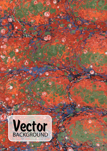 Watercolor pattern. Traditional Turkish technique. Painting on water, followed by paper prints