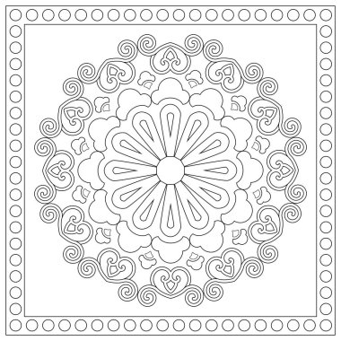 Güzel ve kusursuz bir kavram. Soyut mandala deseni, çiçek açan koleidoskop teması. Şirket, iş ve dekorasyon için harika.