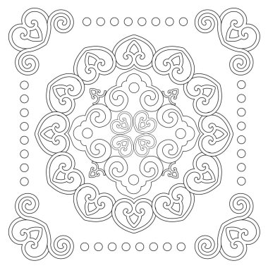 Güzel ve kusursuz bir kavram. Soyut mandala deseni, çiçek açan koleidoskop teması. Şirket, iş ve dekorasyon için harika.