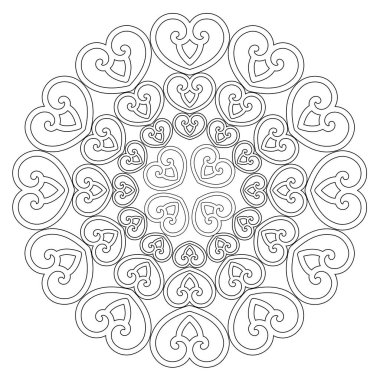 Güzel ve kusursuz bir kavram. Soyut mandala deseni, çiçek açan koleidoskop teması. Şirket, iş ve dekorasyon için harika.