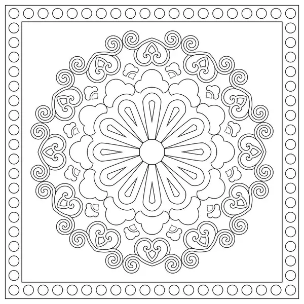 Güzel ve kusursuz bir kavram. Soyut mandala deseni, çiçek açan koleidoskop teması. Şirket, iş ve dekorasyon için harika.