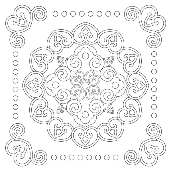 Güzel ve kusursuz bir kavram. Soyut mandala deseni, çiçek açan koleidoskop teması. Şirket, iş ve dekorasyon için harika.