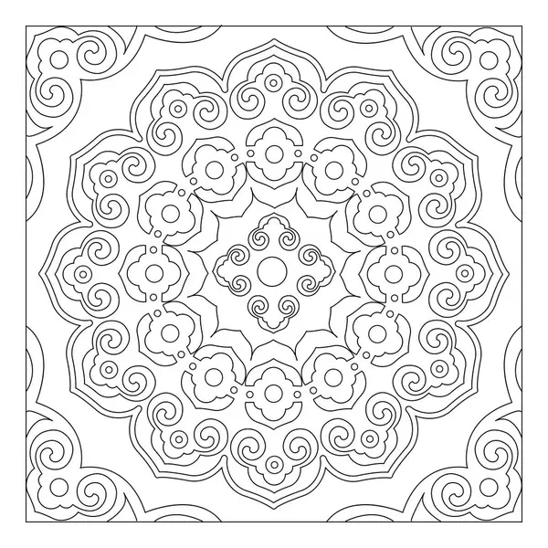 Güzel ve kusursuz bir kavram. Soyut mandala deseni, çiçek açan koleidoskop teması. Şirket, iş ve dekorasyon için harika.