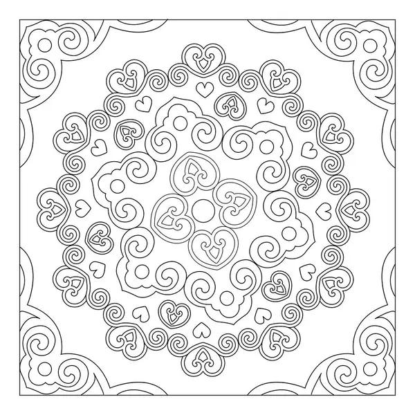 Güzel ve kusursuz bir kavram. Soyut mandala deseni, çiçek açan koleidoskop teması. Şirket, iş ve dekorasyon için harika.