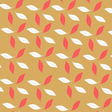 Pembe Beyaz Altın Yapraklar Kalıbı