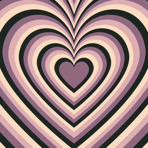 Hypnotisches Purple Heart Indie Muster — Stockfoto