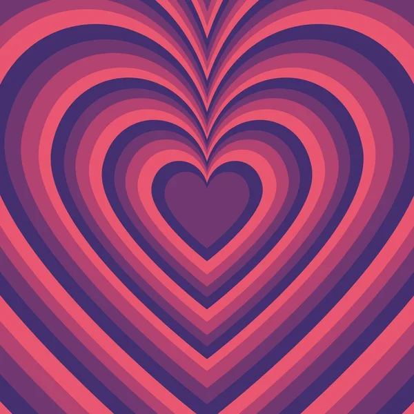 Hipnotik Turuncu Mavi Kalp Bağımsız Deseni — Stok fotoğraf
