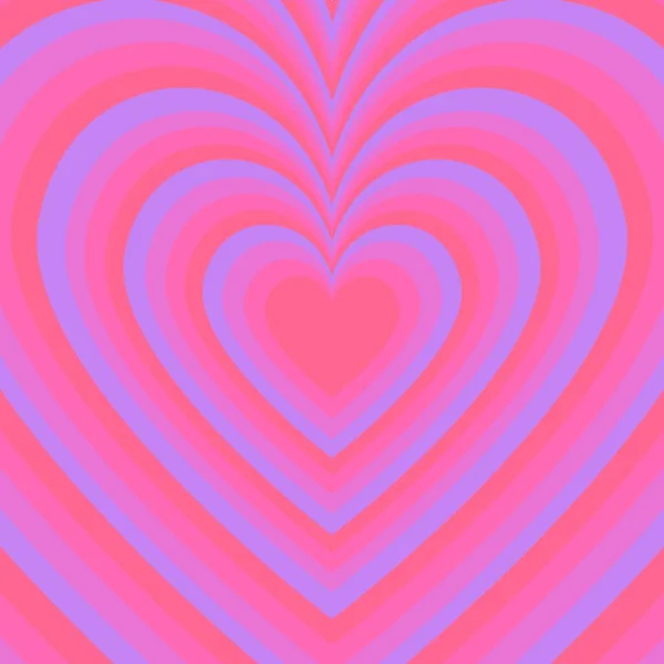 Hipnótico Rosa Coração Roxo Indie Pattern — Fotografia de Stock