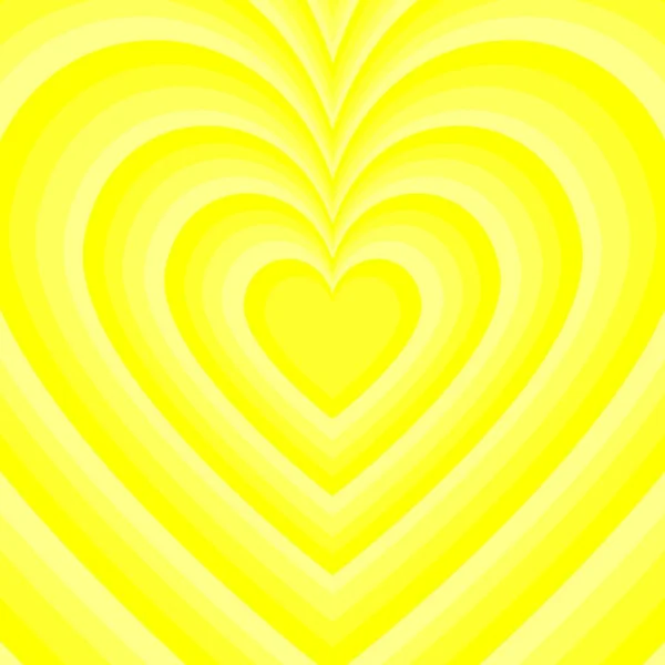 Hypnotisches Yellow Heart Indie Muster — Stockfoto