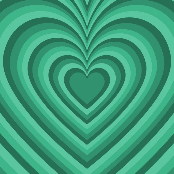 Hypnotic Green Heart Indie Pattern — Stock Photo, Image