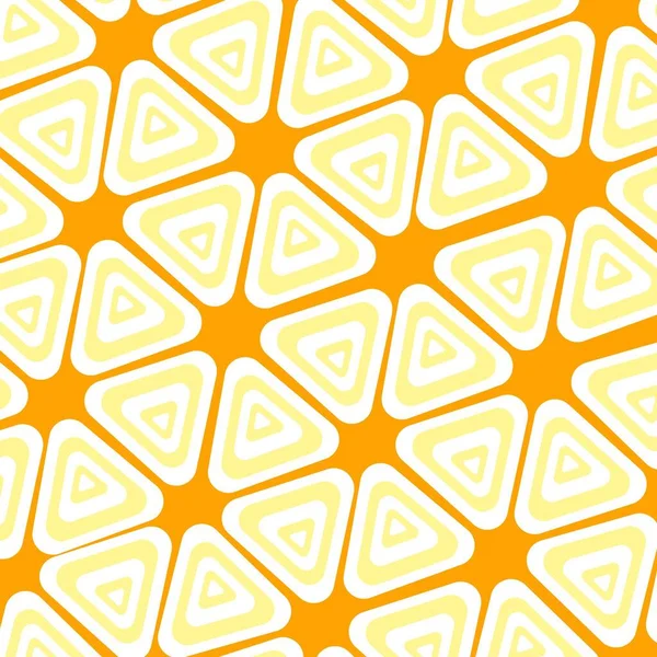 Abstraktní Žlutě Bílý Trojúhelníkový Vzor — Stock fotografie