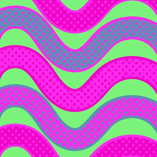 Colorful Neon Retro Swirl Groovy Y2K Pattern