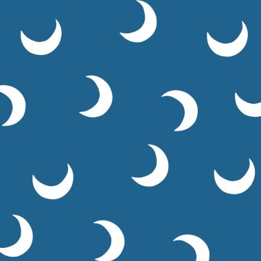 Ay Mavisi Arkaplan Y2K Deseni