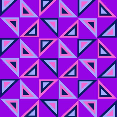 Soyut Mor Hipnotik Çizgili Üçgen Şekil