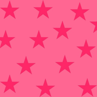 Pembe Yıldızlar Y2K Modeli Pembe Arkaplan