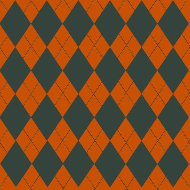 Red Orange Black Argyle Diagonal Diamond Triangle Geometric Abstract Y2K Pattern