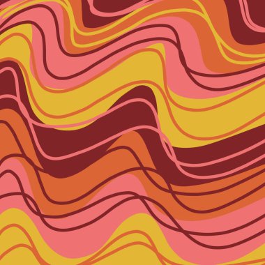 Sıvı Girdap Akımı Harika Çizgili Y2K Kalıbı