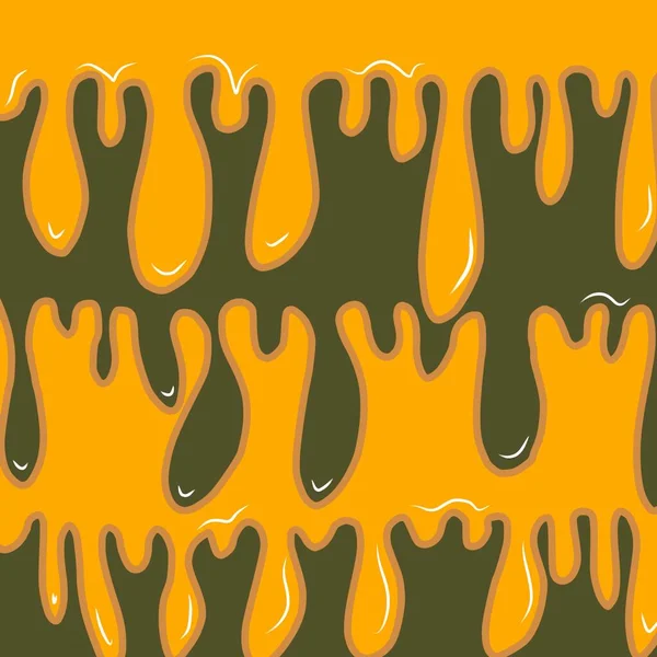 stock image Trippy Green Yellow Liquid Drop Swirl Flow Groovy Stripe Y2K Pattern
