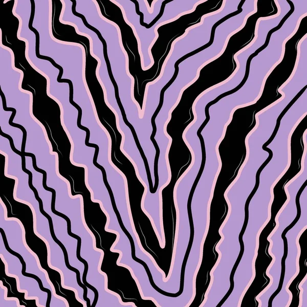 Абстрактный Черный Фиолетовый Мрамор — стоковое фото