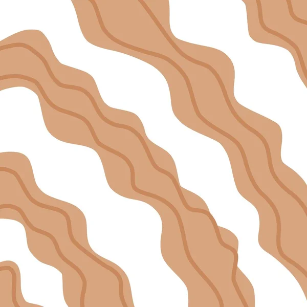 Abstract Brown Stripe Boho Groovy Liquid Swirl Pattern — Stock Photo, Image