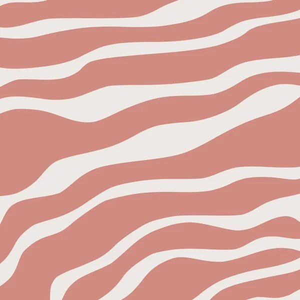 Абстрактный Retro Red Trippy Wavy Liquid Stripe Patripe — стоковое фото