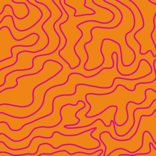 stock image Abstract Retro Orange Red 70s Trippy Wavy Liquid Swirl Stripe Pattern  