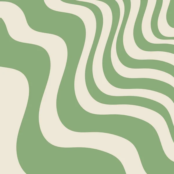 Green Liquid Swirl Flow Groovy Stripe Y2K Pattern 图库照片