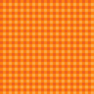 Portakal Gingham Checkerboard Deseni: Klasik turuncu gingham deseni, tasarımlarınıza biraz kırsal cazibe katmak için mükemmel. Damalı desen basit ve zarif.