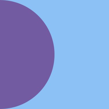 Mavi Yarım Çember Yarım Ay Orta Çağ Modern 