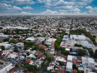 Aerial view of the ader tower towards the neighborhood of Villa Ballester