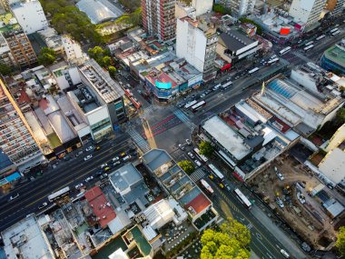 Buenos Aires Cabildo ve Juramento 'nun otomobil trafiği