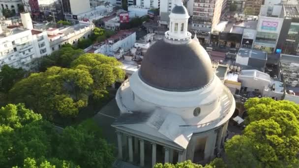 Obefläckad Avlelse Församling Belgrano Och Buenos Aires Grannskap Torget — Stockvideo